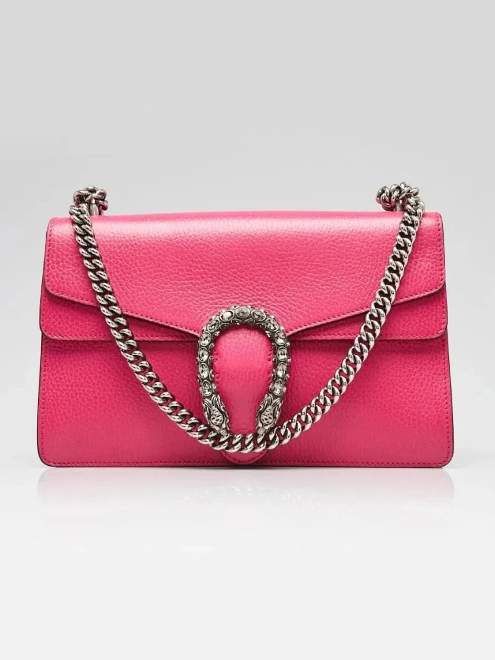 Gucci Pink Leather Dionysus Small Shoulder Bag